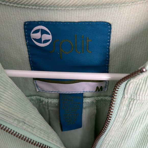 Split Corduroy Mint Jacket - Picture 2 of 5